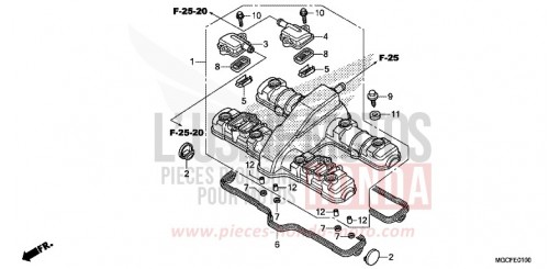 COUVERCLE DE CULASSE CB1100CAK de 2019